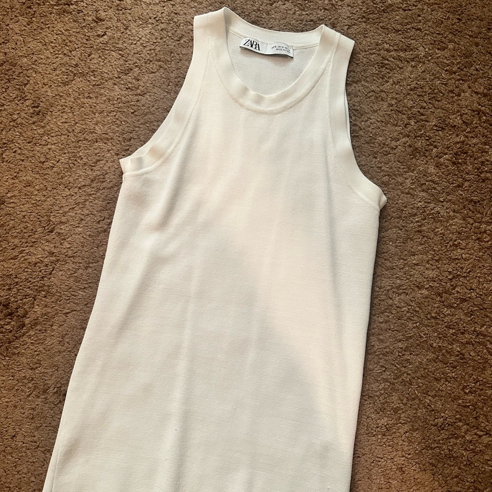 White ZARA tank top